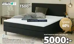 JYSK PLUS C60 KONTINENTALSÄNG HR SVART-08 erbjuda