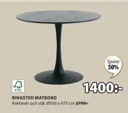 JYSK RINGSTED MATBORD erbjuda