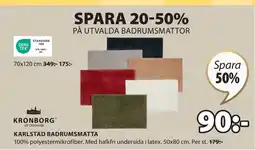 JYSK KARLSTAD BADRUMSMATTA erbjuda