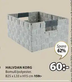 JYSK HALVDAN KORG erbjuda