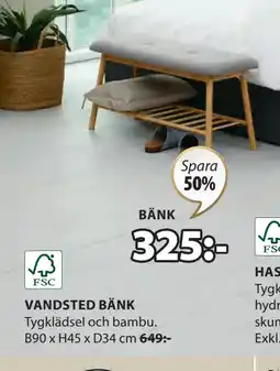 JYSK VANDSTED BÄNK erbjuda