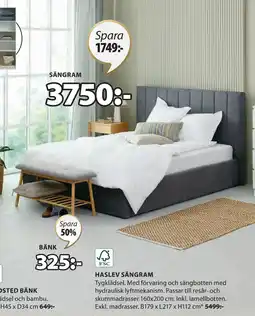 JYSK HASLEV SÄNGRAM erbjuda