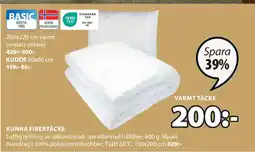 JYSK KUNNA FIBERTÄCKE erbjuda