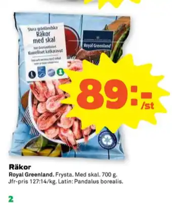 Stora Coop Royal greenland räkor erbjuda