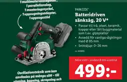 Batteridriven sänksåg, 20 V*