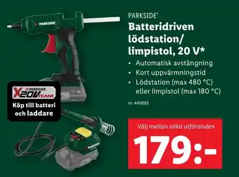 Lidl Batteridriven lödstation/ limpistol, 20 V* erbjuda