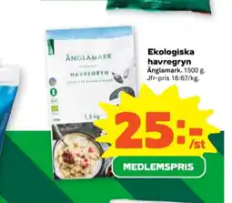 Stora Coop Änglamark havregryn erbjuda