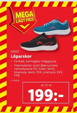 Lidl CRIVIT Löparskor erbjuda
