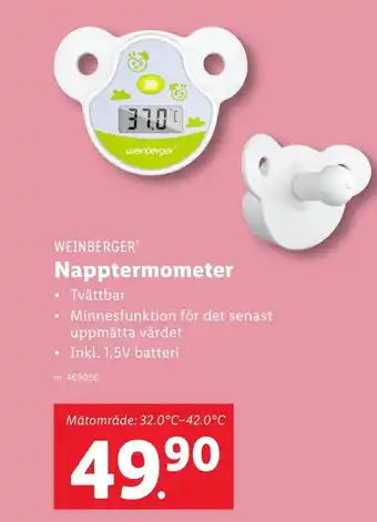 Lidl WEINBERGER® Napptermometer erbjuda