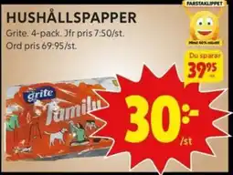 ICA Kvantum HUSHÅLLSPAPPER erbjuda