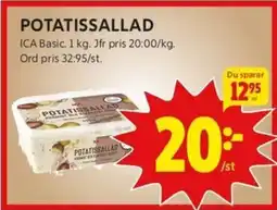 ICA Kvantum POTATISSALLAD erbjuda