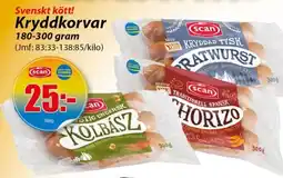 Extra Mjällby Stormarknad Svenskt kött! Kryddkorvar erbjuda