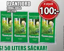 Extra Mjällby Stormarknad PLANTJORD EMMALJUNGA 50 LITER erbjuda