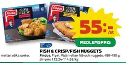 Coop FISH & CRISP/FISH NUGGETS erbjuda