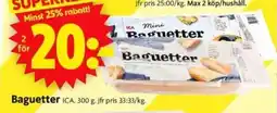 ICA Supermarket Baguetter erbjuda
