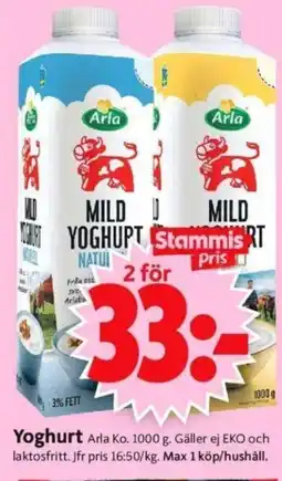 ICA Supermarket Yoghurt erbjuda