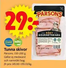 ICA Supermarket Tunna skivor erbjuda