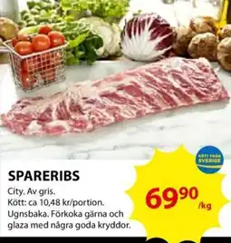 ICA Supermarket SPARERIBS erbjuda