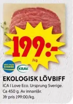 ICA Supermarket EKOLOGISK LÖVBIFF erbjuda
