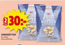 ICA Supermarket JORDNÖTTER erbjuda