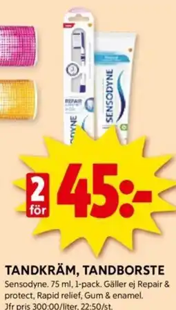 ICA Supermarket TANDKRÄM, TANDBORSTE erbjuda