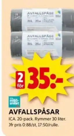 ICA Supermarket AVFALLSPÅSAR erbjuda