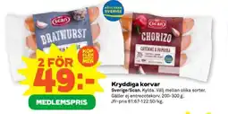 Stora Coop Kryddiga korvar erbjuda