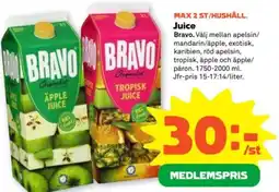 Stora Coop Juice Bravo. erbjuda