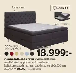 XXXLutz Kontinentalsäng Storö erbjuda