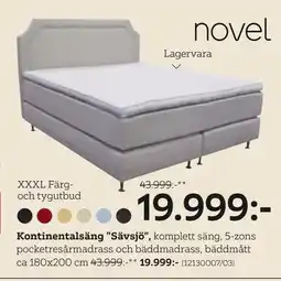 XXXLutz Kontinentalsäng Sävsjö erbjuda