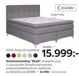 XXXLutz Kontinentalsäng Eksjö erbjuda