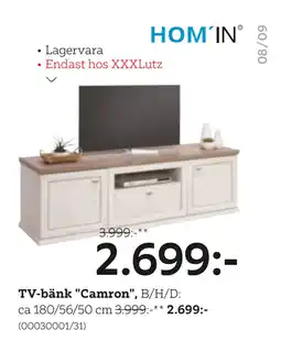 XXXLutz TV-bänk Camron erbjuda