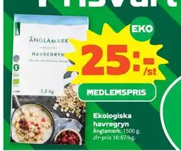 Stora Coop Ekologiska havregryn erbjuda
