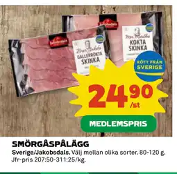 Coop SMÖRGÅSPÅLÄGG erbjuda