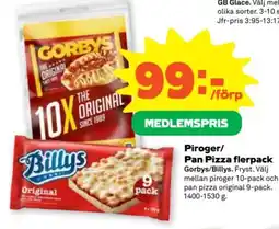 Stora Coop Piroger/ Pan Pizza flerpack erbjuda