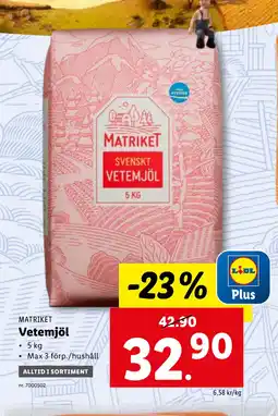 Lidl Vetemjöl erbjuda