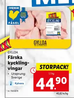 Lidl Färska kycklingvingar erbjuda