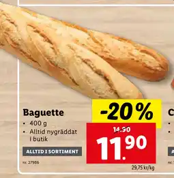 Lidl Baguette erbjuda