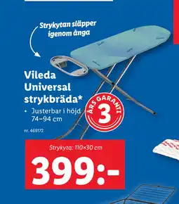 Lidl Vileda Universal strykbräda erbjuda