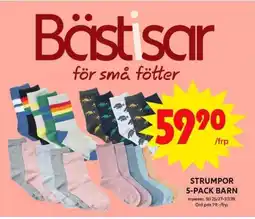 ICA Maxi STRUMPOR 5-PACK BARN erbjuda