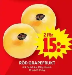 ICA Maxi RÖD GRAPEFRUKT erbjuda