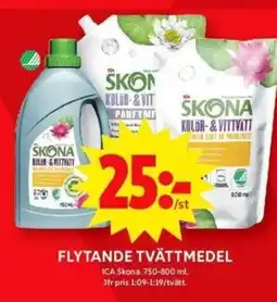 ICA Maxi FLYTANDE TVÄTTMEDEL erbjuda