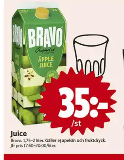 ICA Nära Bravo juice erbjuda