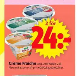 ICA Supermarket Arla köket crème fraiche erbjuda