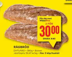 Willys Dafgårds färdigrätter erbjuda