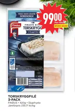 Willys Findus torskfilé erbjuda