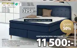 JYSK GOLD C60 KONTINENTALSÄNG BLÅ-87 erbjuda