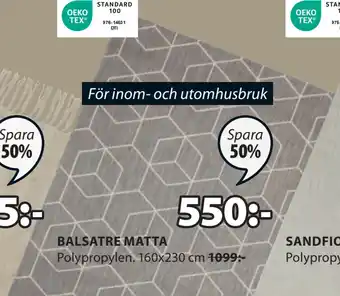 JYSK BALSATRE MATTA erbjuda