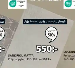 JYSK SANDFIOL MATTA erbjuda