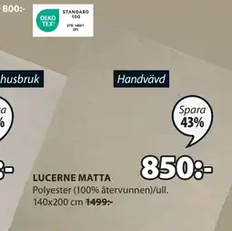 JYSK LUCERNE MATTA erbjuda